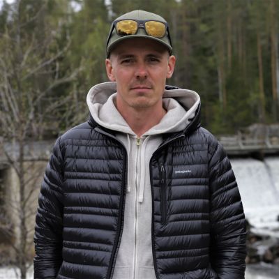 Jasper Pääkkkönen Lahnakosken padolla