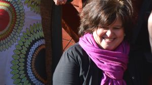 Sabine Forsblom är kandidat till Nordiska rådets litteraturpris med Maskrosgudens barn. Sabine Forsblom.