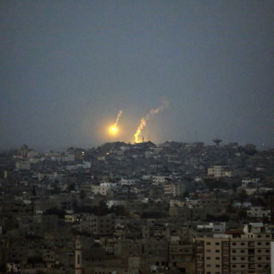 Luftangrepp över gaza
