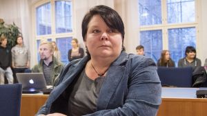 Rättegången mot Terhi Kiemunki inleddes vid Birkalands tingsrätt i november. Sannfinländaren Terhi Kiemunki.