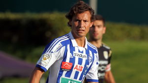 Över hälften av sina 199 ligamatcher spelade Mannström i HJK säsongerna 2011–2014. Sebastian Mannström i HJK.