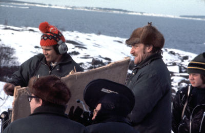 Åke Lindman filmar