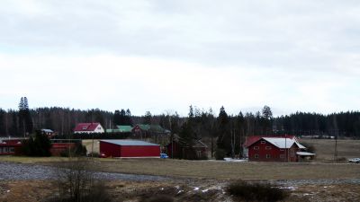 Liten by på landsbygden