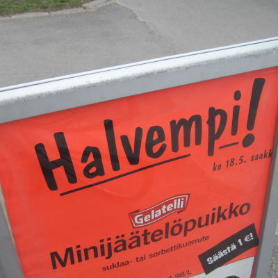 Halvempi betyder "Billigare" - Lidl satsar på svenskfritt i Västnyland.