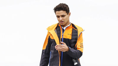 Lando Norris går på banan.
