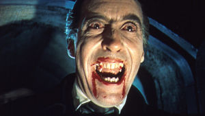 Christopher Lee elokuvassa Dracula (1958).