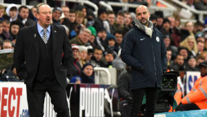 Rafael Benitez och Pep Guardiola. Rafael Benitez och Pep Guardiola.