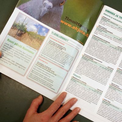 Ahjolan kansalaisopiston kevään 2015 esite
