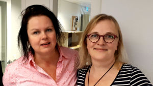 Ann-Luise Bertell och Marina Meinander. Ann-Luise Bertell och Marina Meinander, 2018.