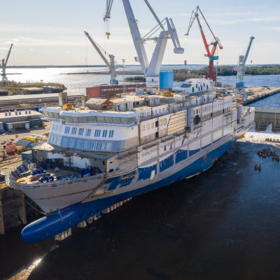 Aurora Botnia -laivaa rakennetaan Rauman telakalla
