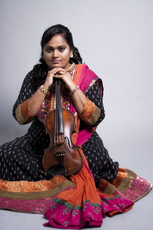 Den indiska violinisten Jyotsna Srikant.