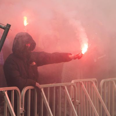 Bröndbyn kannattaja ottelussa Malmöa vastaan 2016