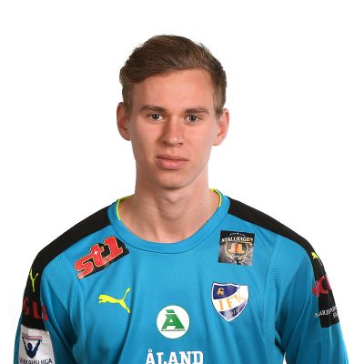 Målvakten Marc Nordqvist representerar IFK Mariehamn,