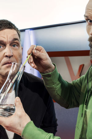 Akuutin omalääkäri Risto Laitila ja toimittaja Mikko Penttilä.