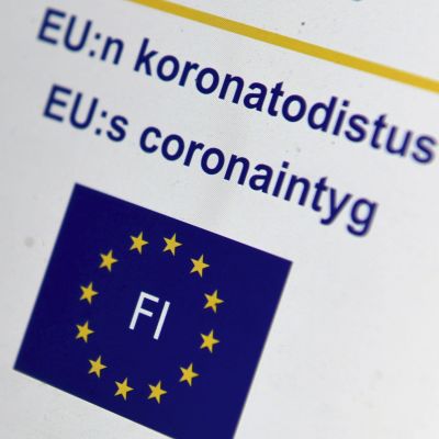 EU:s coronaintyg på Mina Kanta-sidorna. 