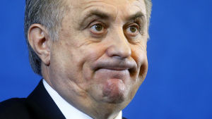 Vicepremiärminister Vitalij Mutko, som även lett fotbolls-VM-projektet i Ryssland, stängs av på livstid från OS. Vitalij Mutko, 2017.