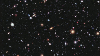 Hubble Ultra Deep Field, en berömd bild tagen med Hubble-teleskopet.