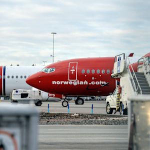 Norwegian-plan på Arlanda den 5 mars 2015.