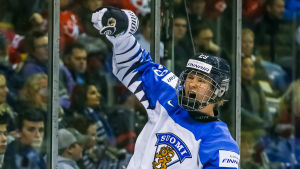 Anton Lundell gjorde mål mot Slovakien. Anton Lundell gjorde mål mot Slovakien.
