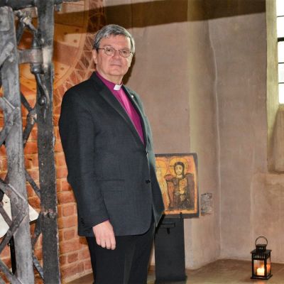 Turun piispa Kaarlo Kalliala Turun tuomiokirkon kappelissa