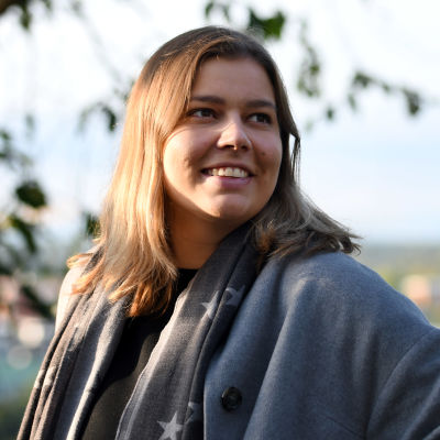 Matilda Gustafsson i Åbo hösten 2021.
