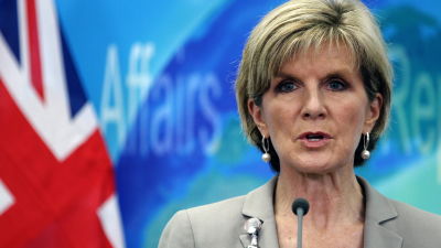 Australiens utrikesminister julie bishop