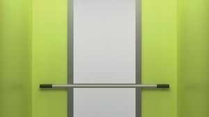 Niin hissien värisävyt kuin muotoaiheetkin kumpuavat kulttuurista. KONEen Modern Simplicity -hissimalli