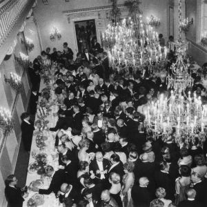 Fest på presidentens slott 1964.