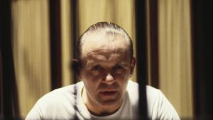 Anthony Hopikins Hannibal Lechterinä elokuvassa Uhrilampaat: