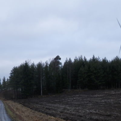 Vindkraftverket i Fränsviken i Larsmo