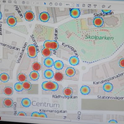 "Hot spots" för skadegörelse i centrum av Jakobstad