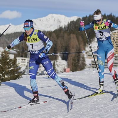 Krista Pärmäkoski, Sadie Maubet Bjornsen ja Francesca Franchi