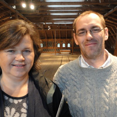 Diana Nyberg-Lindholm och Pontus Berglund från Slow Food Västnyland