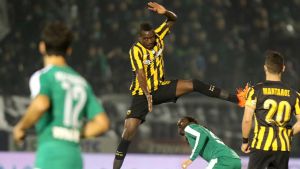 Macauley Chrisantus spelade för AEK Aten säsongen 2015–2016. Macauley Chrisantus spelade för AEK Aten säsongen 2015–2016.