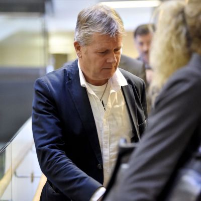HOK-Elannon entinen kiinteistöjohtaja Jari Leivo Helsingin käräjäoikeudessa 23. lokakuuta 2017.