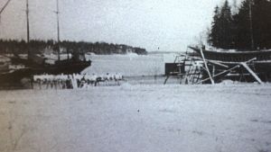 Träskutan Lyra byggd på Kitö i Sibbo, bild ur Per-Gustaf Wickholms bok "Skutor i Sibbo under 1900-talet"