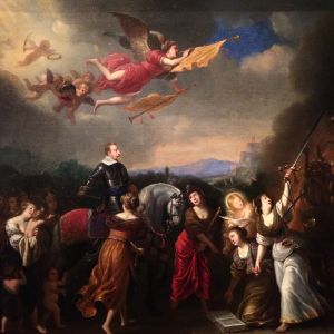 Okänd konstnär: Apoteos av Gustav II Adolf (1600-talet) Okänd konstnär: Apoteos av Gustav II Adolf (1600-talet)