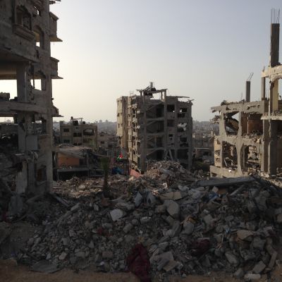 Förstörelse i Gaza, september 2014