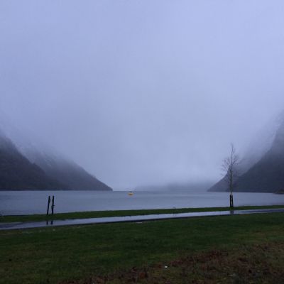 En fjord utanför Hellesylt i västra Norge