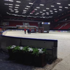 Förberedelserna för Horse Showen är igång i Helsingfors Ishall. Förberedelserna för Horse Showen är igång i Helsingfors Ishall.
