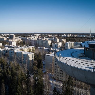 Hervanta Tampere Droonikuva Vesitorni
