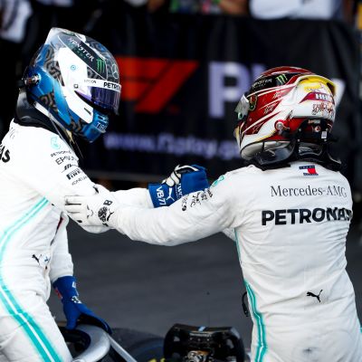 Bottas ja Hamilton Bakussa