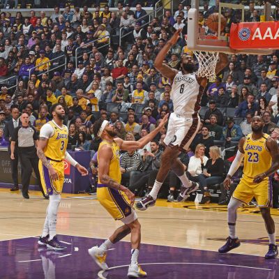 Staples Center, NBA-ottelu LA Lakers-Brooklyn Nets 