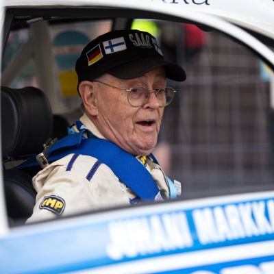 Rallilegenda Simo Lampinen Jyväskylän MM-rallissa 2019.