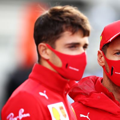 Charles leclerc ja Sebastian Vettel