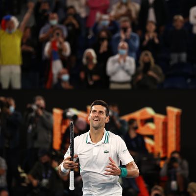 Novak Djokovic kuvassa