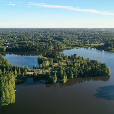 Ilmakuva Viinikanniemen alueesta.