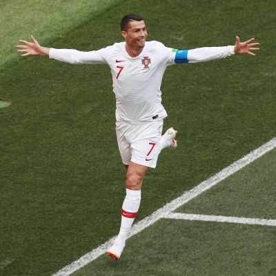 Cristiano Ronaldo firar sitt tidiga segermål.