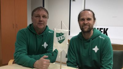 Mikael Källman och Patrik Roslander är nöjda med övergången från Dicken till GrIFK.
