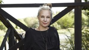 Sara Stridsberg, förlagets foto i samband med lanseringen av Kärlekens Antarktis. Sara Stridsberg 2018.